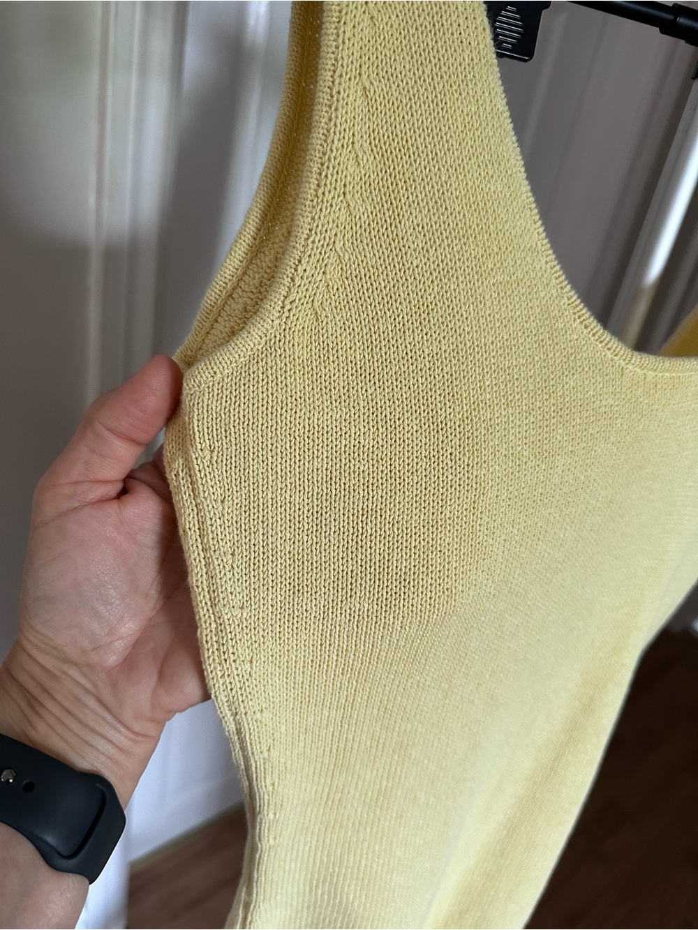 ZARA buttery yellow knit bodysuit size MED - Picture 8 of 9